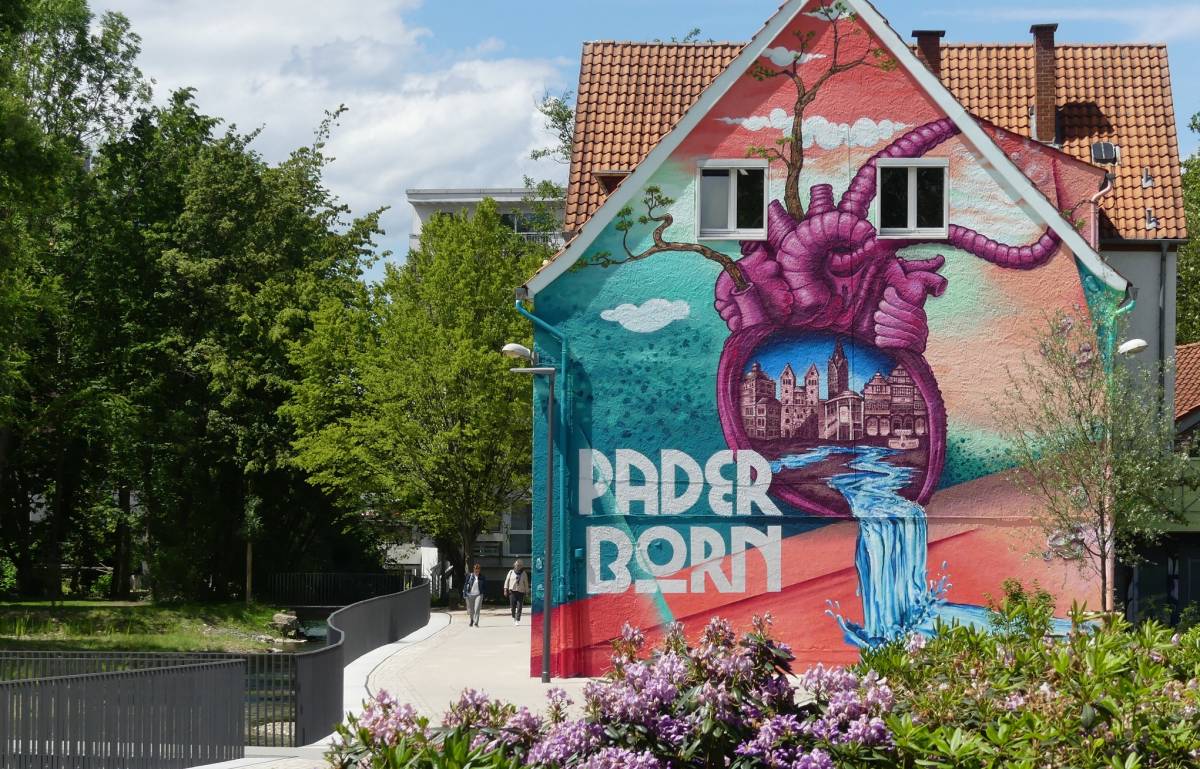 Graffiti in der Paderborner Innenstadt © Tourist-Information Paderborn